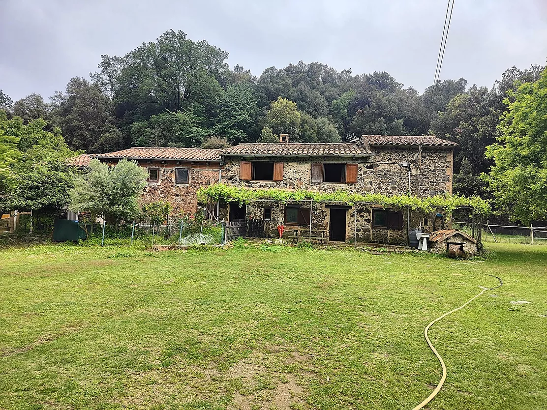 Masia a Santa Pau en el parc natural de la Garrotxa