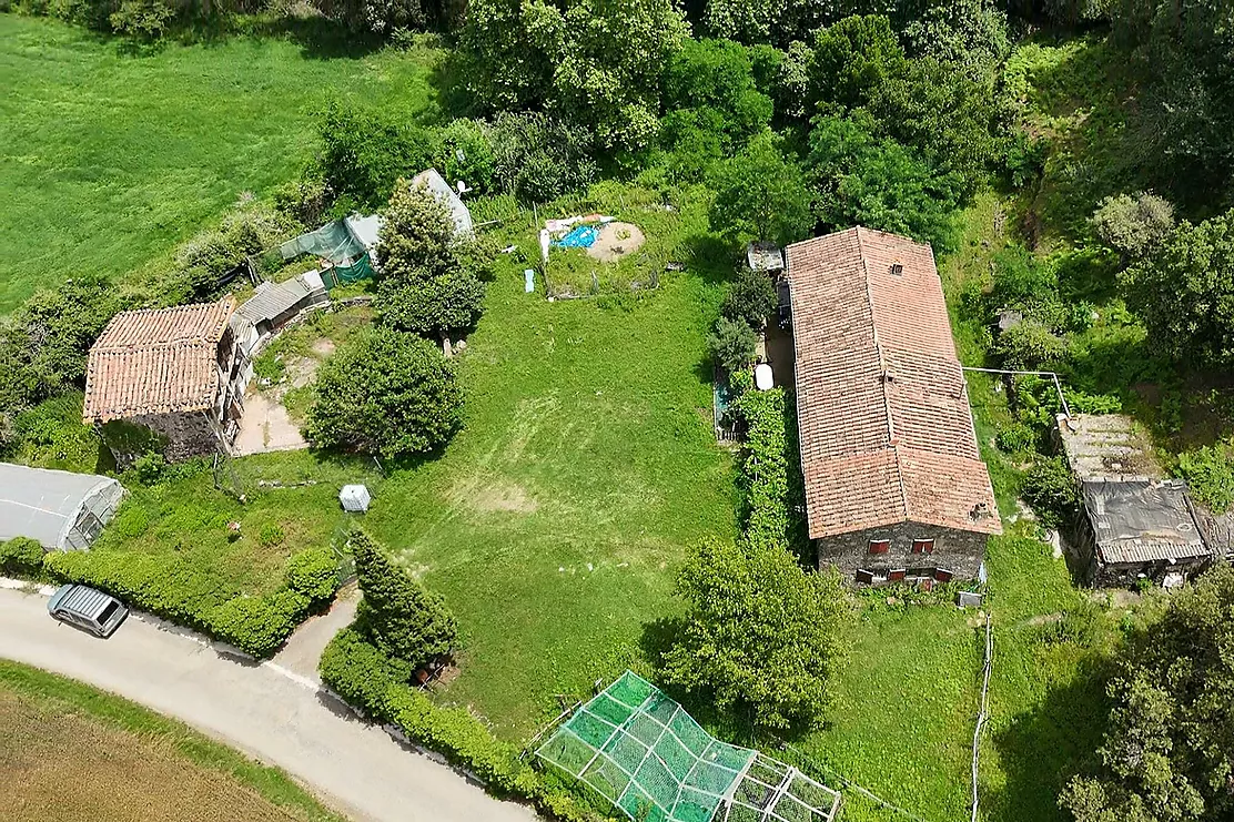 Masia a Santa Pau en el parc natural de la Garrotxa