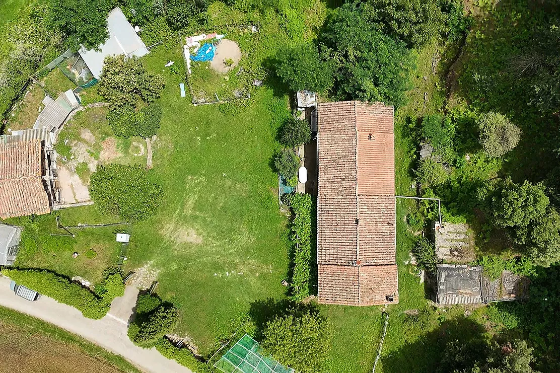 Masia a Santa Pau en el parc natural de la Garrotxa