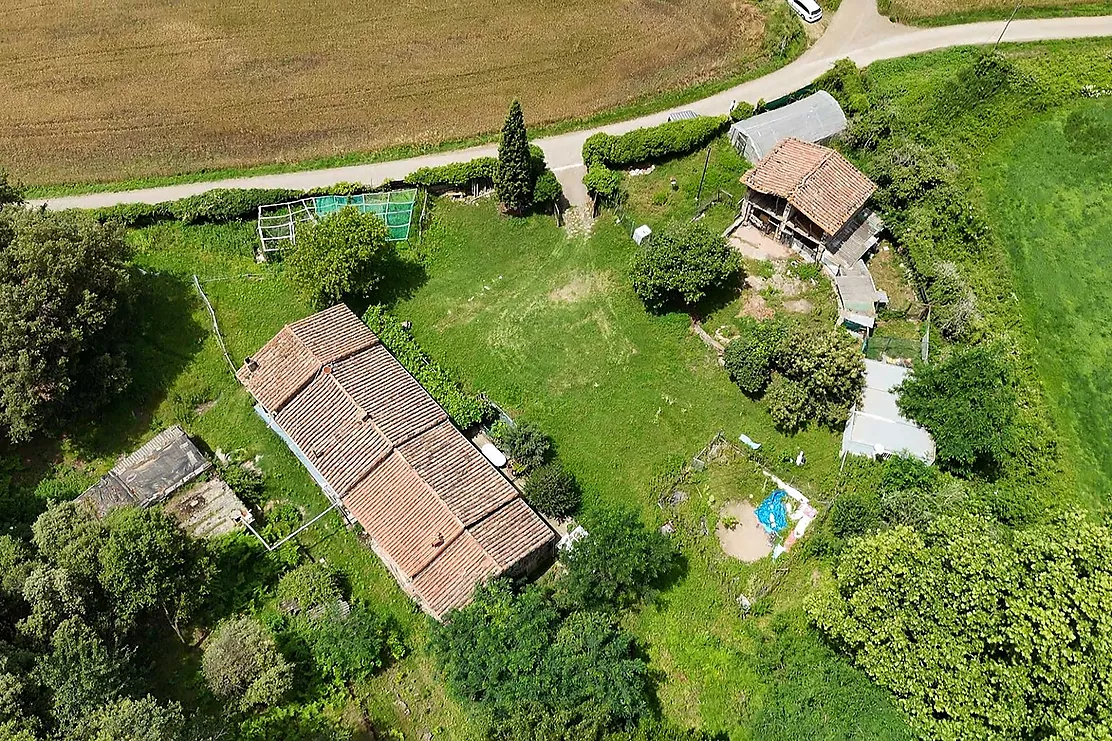 Masia a Santa Pau en el parc natural de la Garrotxa