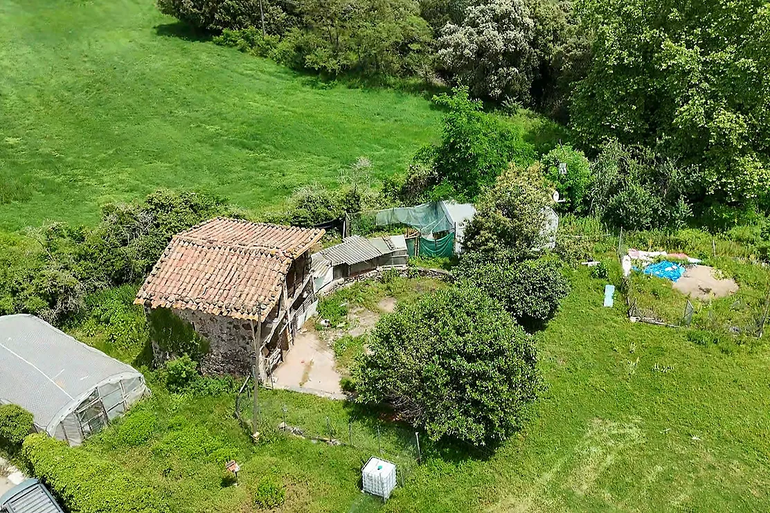 Masia a Santa Pau en el parc natural de la Garrotxa