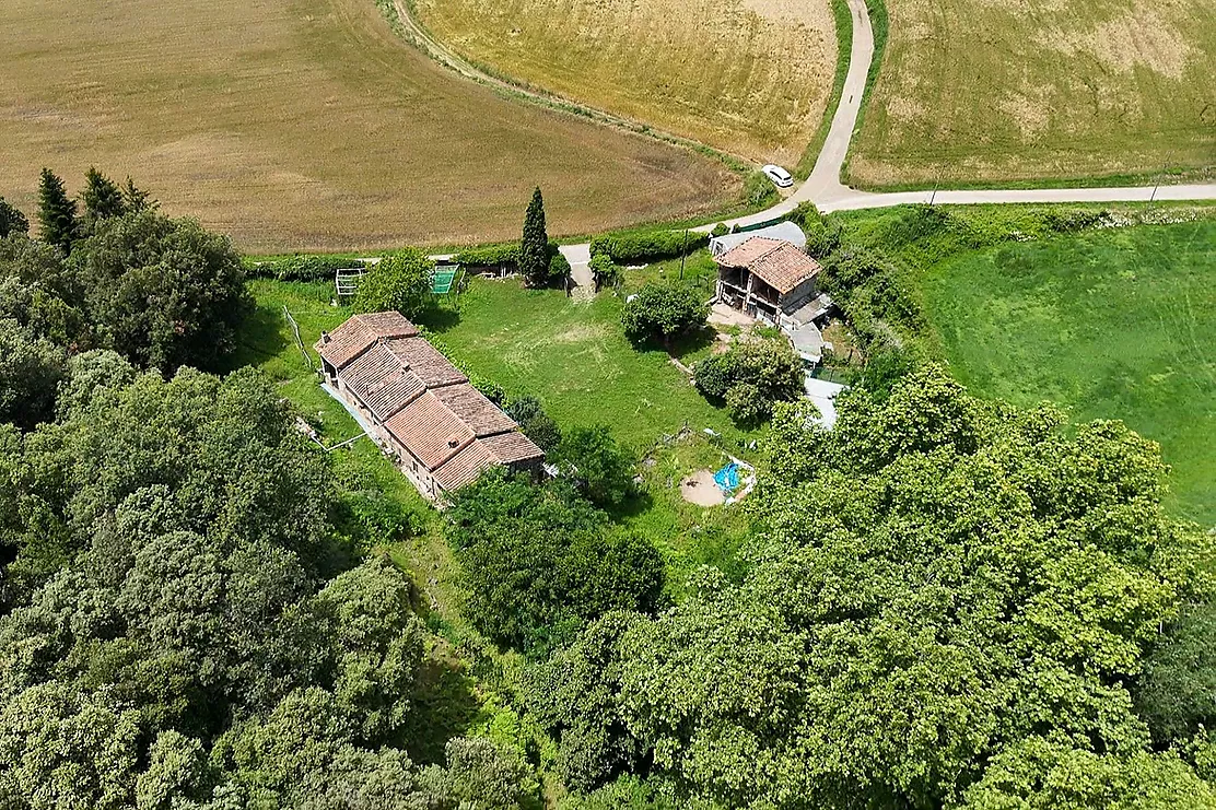 Masia a Santa Pau en el parc natural de la Garrotxa