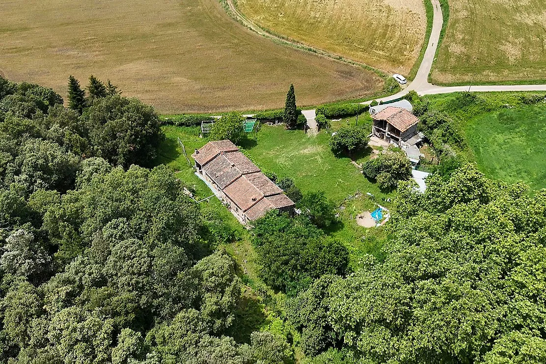 Masia a Santa Pau en el parc natural de la Garrotxa