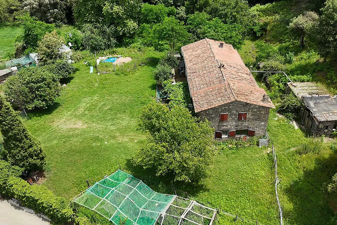 Masia a Santa Pau en el parc natural de la Garrotxa