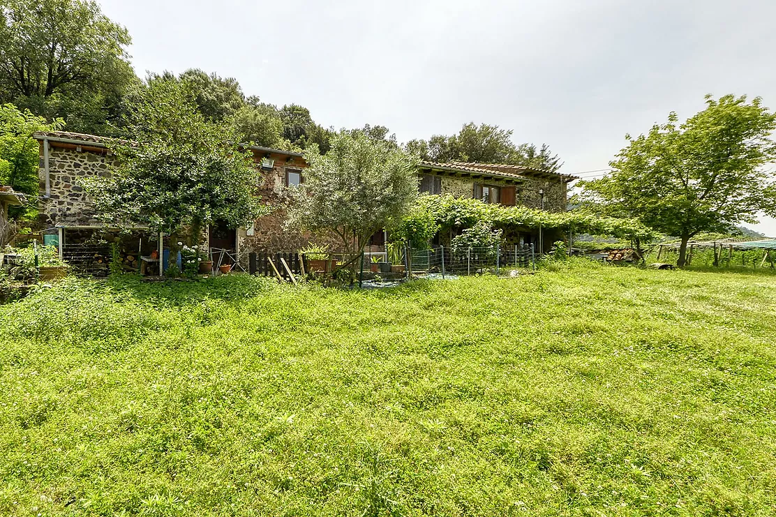 Masia a Santa Pau en el parc natural de la Garrotxa