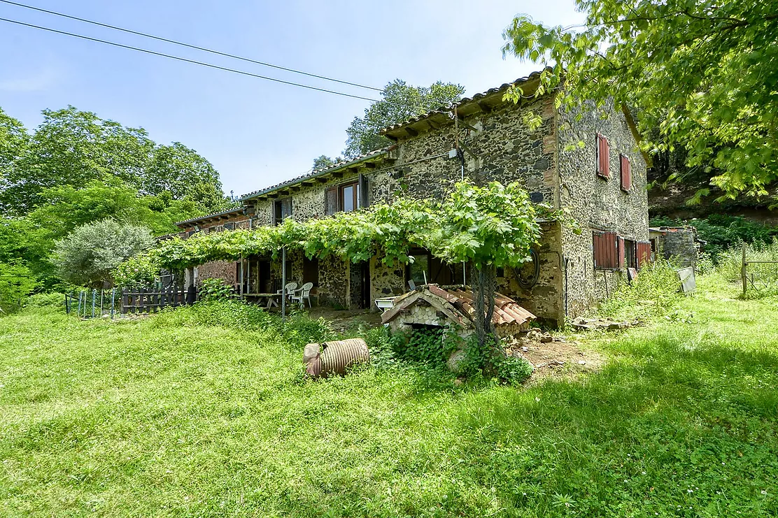 Masia a Santa Pau en el parc natural de la Garrotxa