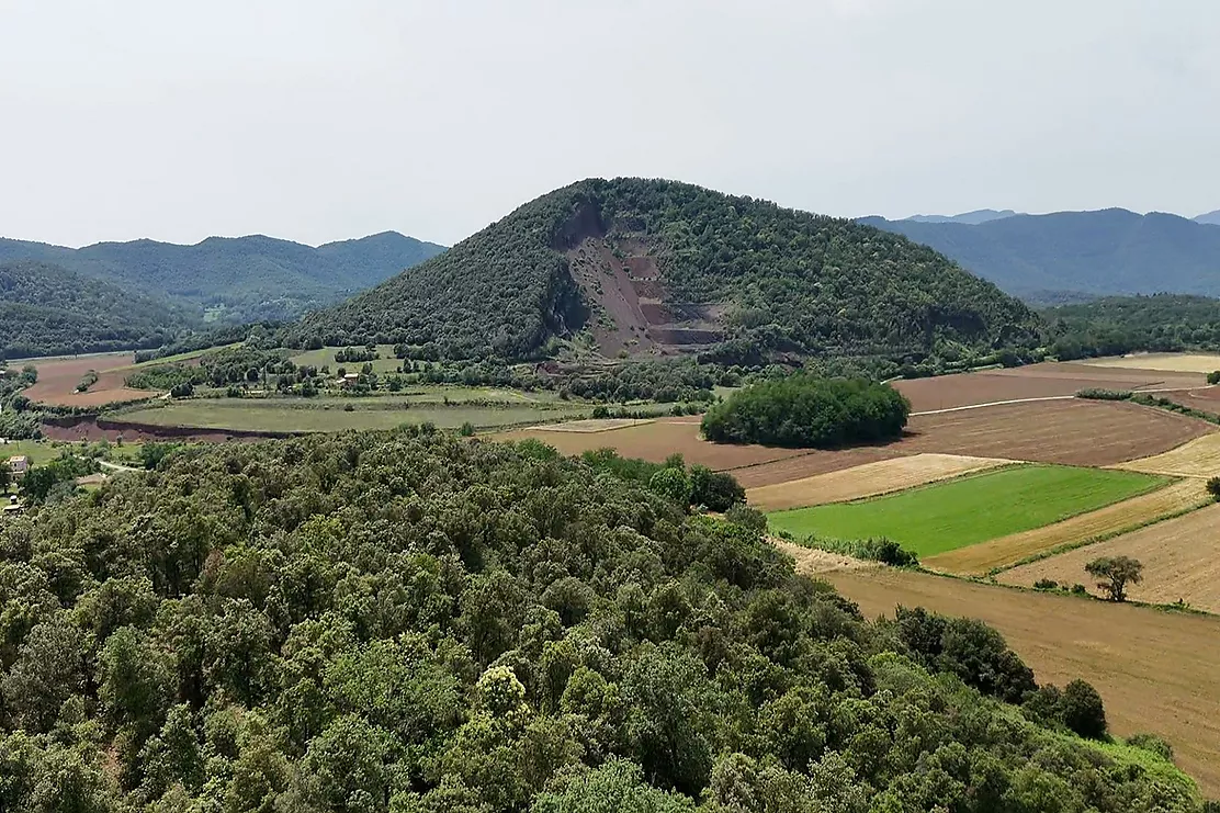 Masia a Santa Pau en el parc natural de la Garrotxa